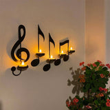 Applique Murale Note de Musique Noire