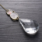 Pendentif en cristal de chat mignon