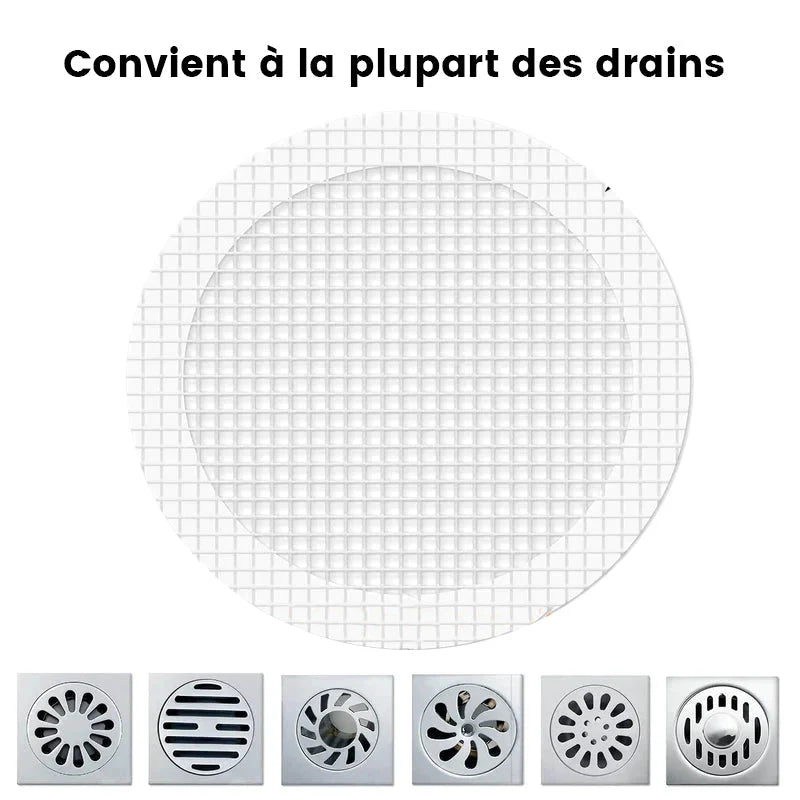 Attrape-cheveux jetable pour le drain de douche