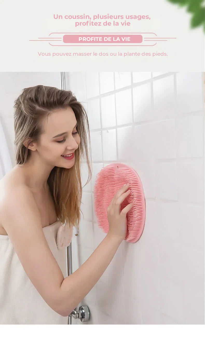 Épurateur de pieds et de dos de douche, coussin de massage