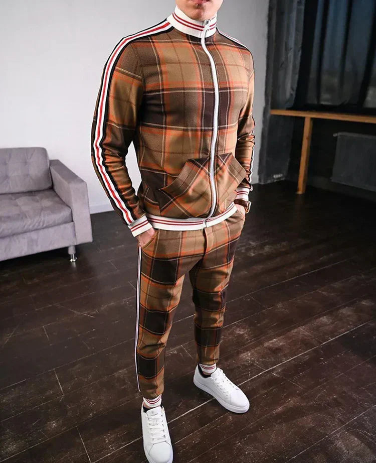 Tracksuit à Carreaux pour Hommes