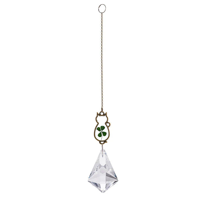 Pendentif en cristal de chat mignon