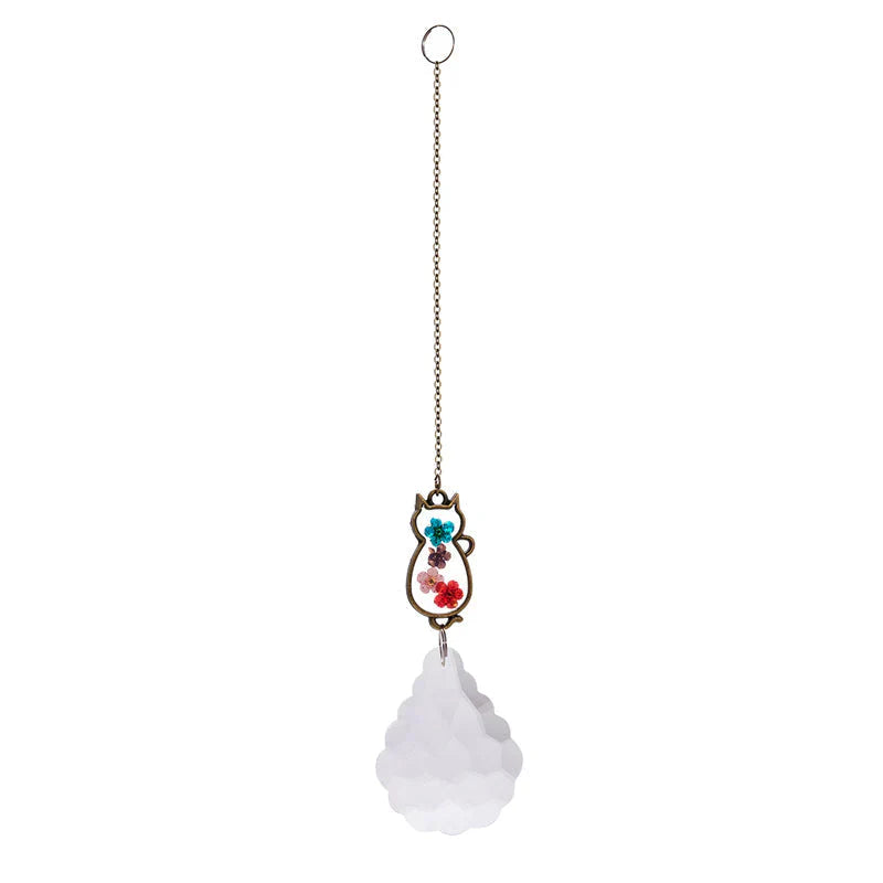 Pendentif en cristal de chat mignon