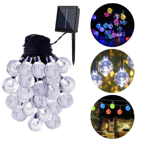 Guirlande Lumineuse Solaire Boule de Cristal